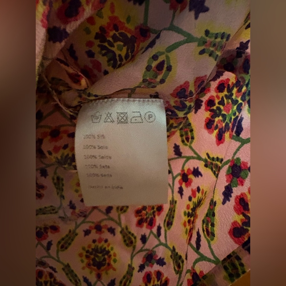 Banjanan Multicolor Floral Patterned Split Neck P… - image 4